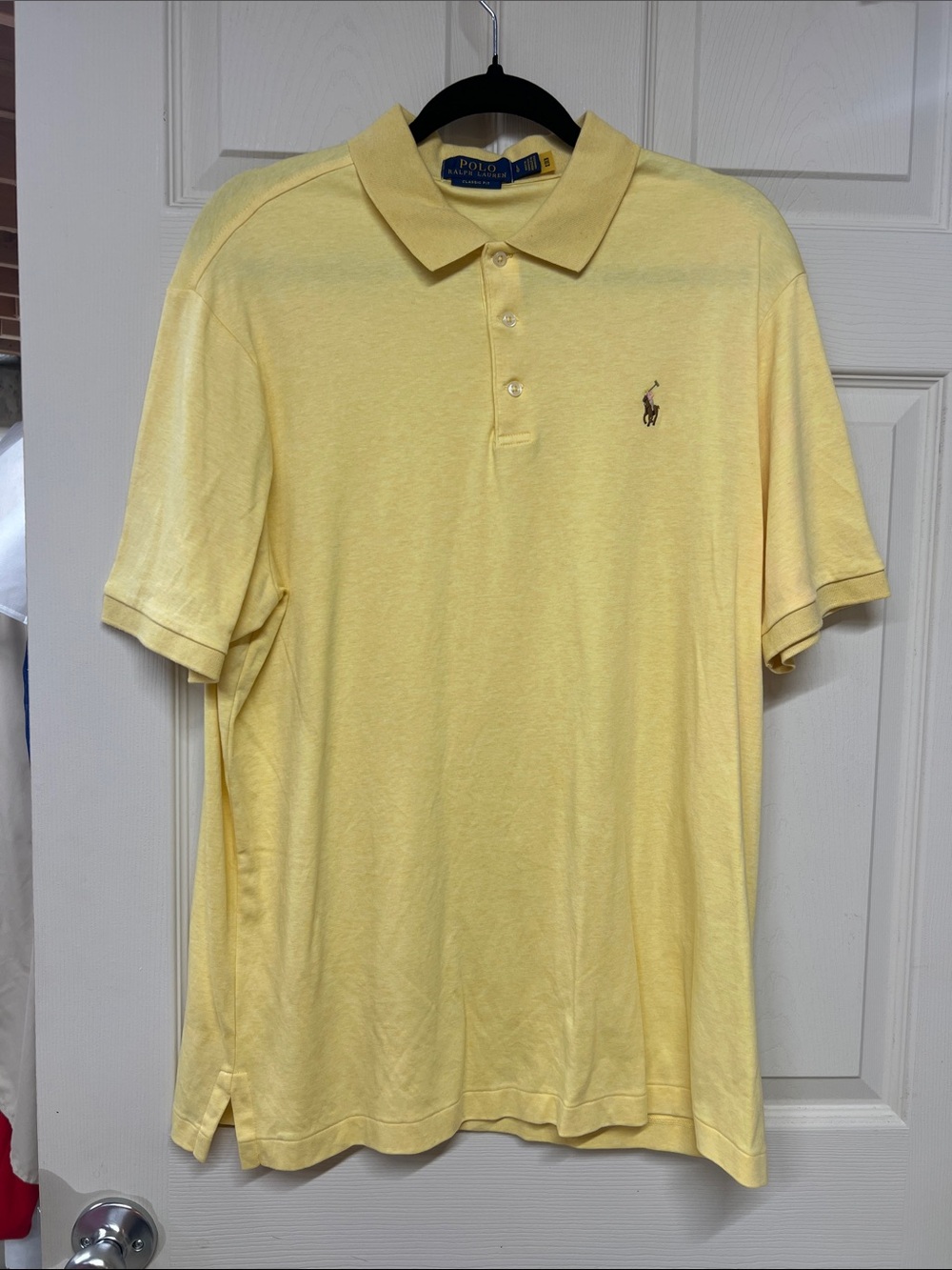 Ralph Lauren Light Yellow Short-Sleeve Polo Shirt